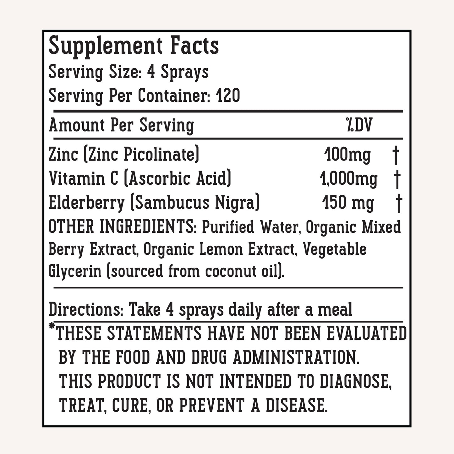 Zinc Boost Mist 100 mg
